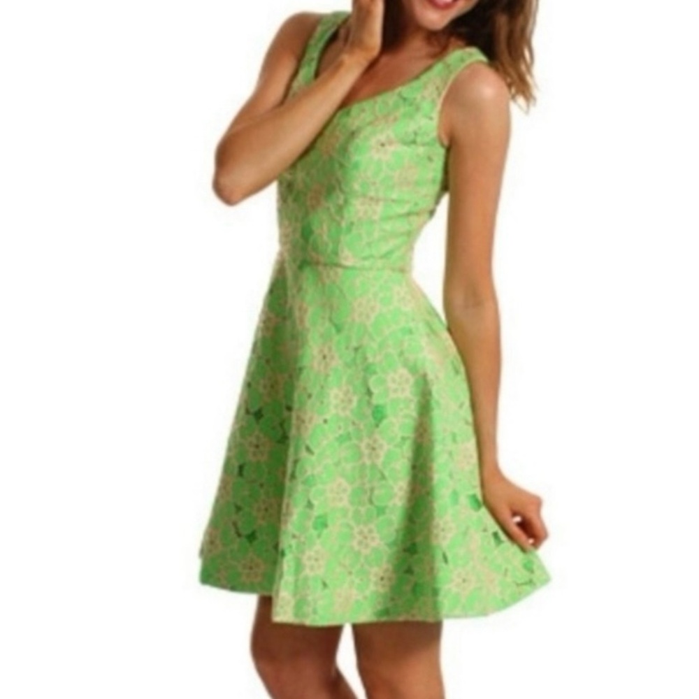 Lilly Pulitzer Floral Midi Lace Pattern Dress